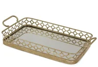 Tace i patery - Taca metal kolor złoty waga 1.94kg wys.10.5cm - miniaturka - grafika 1