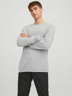 Swetry męskie - Jack & Jones Sweter "Hill" w kolorze szarym - miniaturka - grafika 1