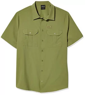 Jack Wolfskin Męska koszula Kando River brązowy khaki L - Koszule męskie - miniaturka - grafika 1