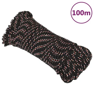 Linka żeglarska, czarna, 5 mm, 100 m, polipropylen - Żeglarstwo - miniaturka - grafika 1