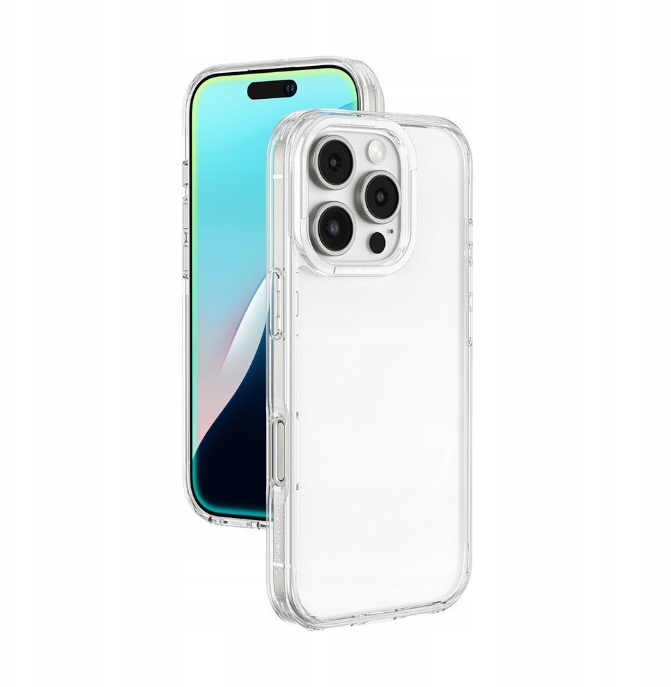 Etui silikonowe AMAZINGTHING Minimal Case do iPhone 16 Pro Max - przezroczyste