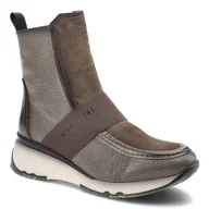 Botki damskie - Szare Botki Hispanitas Wygodne Buty Na Koturnie - miniaturka - grafika 1