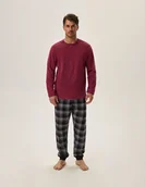 Piżamy męskie - Piżama Honor 41919-83X Kasztanowa - miniaturka - grafika 1