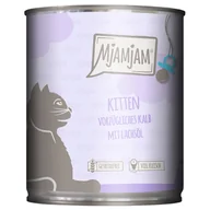Mokra karma dla kotów - MjAMjAM Kitten, 6 x 800 g - Wykwintna cielęcina z olejem z łososia - miniaturka - grafika 1
