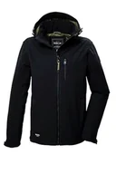 Kurtki męskie - G.I.G.A. DX Męska kurtka softshellowa/kurtka outdoorowa z odpinanym kapturem GW 29 MN SFTSHLL JCKT, czarna, 3XL, 41866-000 - miniaturka - grafika 1