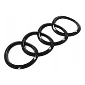 Akcesoria motoryzacyjne - EMBLEMAT na TYŁ AUDI A5 A7 CZARNY POŁYSK 192x66 ZAKRZYWIONY - miniaturka - grafika 1