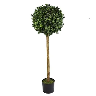 Leaf 120 cm (4 stóp) sztuczny bukszpan bukszpanowa kula Topiary Tree - Sztuczne drzewka - miniaturka - grafika 1