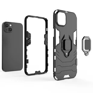 Ring Armor etui do iPhone 14 Pro Max pancerny pokrowiec uchwyt magnetyczny ring czarne - Etui i futerały do telefonów - miniaturka - grafika 3