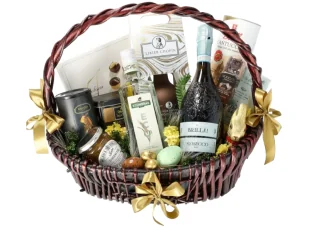 Kosz Delikatesowy Dobrodziejstwa i Obfitości - Zestawy upominkowe - miniaturka - grafika 1