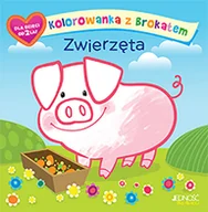 Książki edukacyjne - Kolorowanka z brokatem Zwierzęta - Makowska Ola - miniaturka - grafika 1