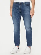 Spodnie męskie - Tommy Jeans Jeansy DM0DM20576 Granatowy Tapered Fit - miniaturka - grafika 1
