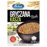 Kasza - KASZA GRYCZANA MELVIT BIAŁA 4*100 g - miniaturka - grafika 1