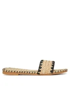 Klapki i japonki damskie - DeeZee Klapki BP6097-5 Beżowy - miniaturka - grafika 1