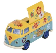 Samochody i pojazdy dla dzieci - MAJORETTE VOLKSWAGEN DELUXE VOLKSWAGEN TRANSPORTER T1 ŻÓŁTO-ZIELONY 1:64 212055005 - miniaturka - grafika 1