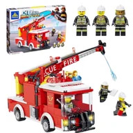 Klocki - Klocki City Straż Pożarna Pojazd Figurki Zestaw Klocków 278 elementów - miniaturka - grafika 1