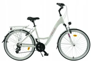 Rower miejski 26' Kands Venus PRO 15" biały 2025 na komunię - Rowery - miniaturka - grafika 1