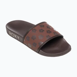 Klapki damskie ROXY Slippy IV brown combo WYSYŁKA W 24H 30 DNI NA ZWROT - Klapki i japonki damskie - miniaturka - grafika 1