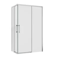 Kabiny prysznicowe - Kabina prysznicowa prostokątna Remix 120 x 80 x 195 cm chrom Sensea - miniaturka - grafika 1