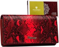 Portfele - Peterson Duży portfel damski z podwójną sekcją na bilon Peterson NoSize - miniaturka - grafika 1