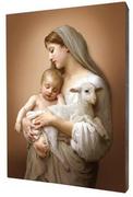 Ikony i obrazy sakralne - Obraz religijny na desce lipowej, Matka Boża - miniaturka - grafika 1