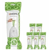 Worki na śmieci - Brabantia worki na śmieci PerfectFit 23 30L(G) 120 szt w rolce White - miniaturka - grafika 1