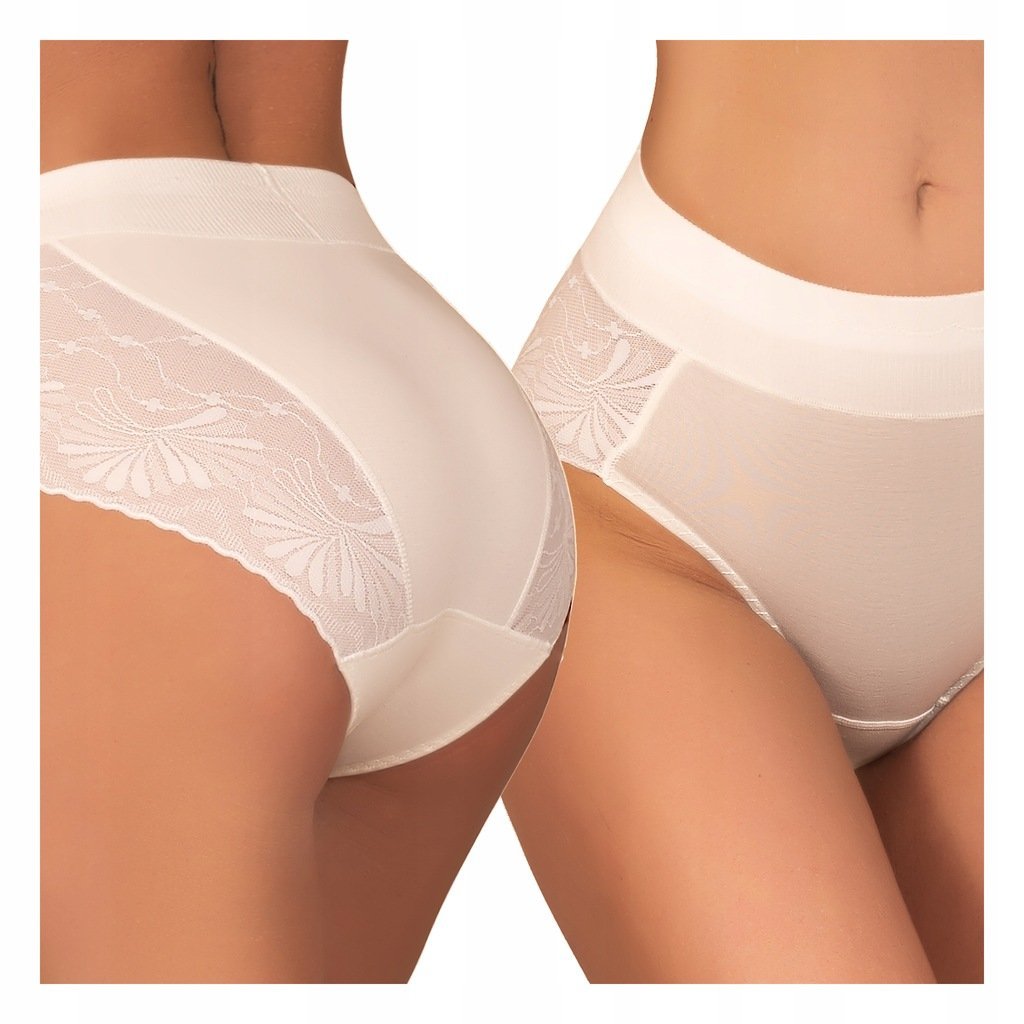 WISKOZOWE wyszczuplające majtki MODELUJĄCE korygujące FIGI koronkowe
