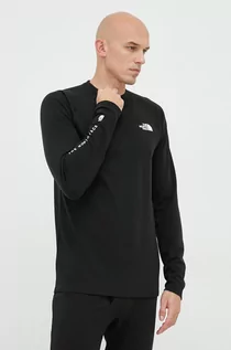 Bielizna sportowa męska - The North Face longsleeve funkcyjny Dragline kolor czarny - grafika 1