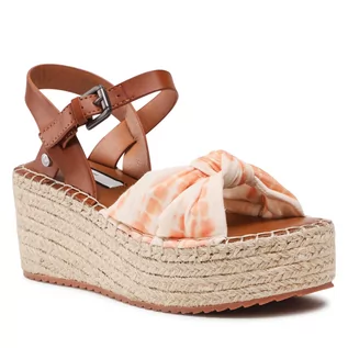 Espadryle damskie - Pepe Jeans Espadryle Witney Knot PLS90553 Peach 118 - grafika 1