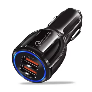 CALMEAN Car USB Charger - Czarny - Ładowarki samochodowe - miniaturka - grafika 1