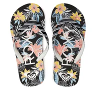 Buty dla dziewczynek - Japonki Roxy ARGL100264 Czarny - miniaturka - grafika 1