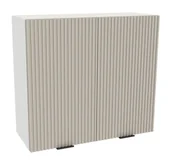 Szafki kuchenne - Szafka Wisząca Presto 80X72 Cm Płyta Laminowana Biały/Lamela Kaszmir - miniaturka - grafika 1