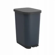 Kosze na śmieci - Rotho kosz na śmieci z pedałem RIBO srebrny 35L - miniaturka - grafika 1