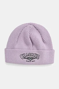 Billabong czapka 73 High Beanie kolor fioletowy z cienkiej dzianiny bawełniana ABJHA00271 - Czapki damskie - miniaturka - grafika 1
