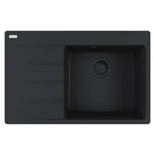 Franke Centro CNG 611-78 TL Ociekacz Lewostronny Czarny Mat - Zlewozmywaki - miniaturka - grafika 1