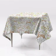 Obrusy i serwetki - Obrusy na stół do wnętrz Leśne zwierzęta ze wzorem, Fabricsy, 150x150 cm - miniaturka - grafika 1