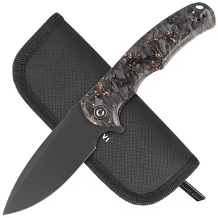 Nóż składany Civivi Praxis Shredded Carbon Fiber / Copper Shred, Black Stonewashed 9Cr18MoV (C803I) - Noże - miniaturka - grafika 4