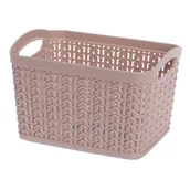 Pudła i pojemniki do przechowywania - Koszyk prostokątny S 1,5 l WILLOW różowy - miniaturka - grafika 1