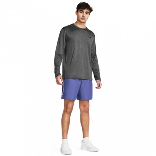 Męskie spodenki treningowe Under Armour UA Tech Woven Wordmark Short - fioletowe - UNDER ARMOUR - Spodnie sportowe męskie - miniaturka - grafika 1