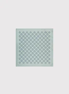 Dodatki do ubrań - Jasnozielona poszetka we wzór - miniaturka - grafika 1