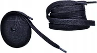 Akcesoria obuwnicze - Sznurowadła CZARNE Sznurówki 160 cm PŁASKIE 8 mm GRUBE 0,8 Szerokie G10-09 - miniaturka - grafika 1