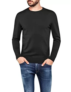 Replay sweter męski, czarny (098 Black), XL - Swetry męskie - miniaturka - grafika 1