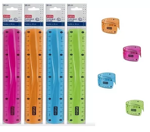 Easy Stationery Linijka elastyczna 20cm - Przybory szkolne - miniaturka - grafika 2