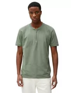 Koszulki męskie - Koton Varsity Crew Neck Short Sleeve T-shirt męski z nadrukiem, Khaki (854), M - miniaturka - grafika 1