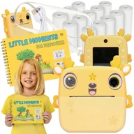 Aparaty natychmiastowe - Drukuś 2.0 Jelonek żółty aparat dla dzieci + Album do zdjęć + 13 rolek papieru - miniaturka - grafika 1