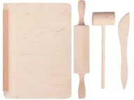 Zabawki AGD - INNY DREWNIANY ZESTAW PRZYBORÓW KUCHENNYCH - miniaturka - grafika 1