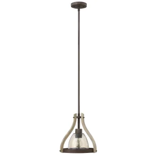 Lampa wisząca Middlefield - kolor brązowy, transparentny - HK/MIDDLEFIELDP1 - Lampy sufitowe - miniaturka - grafika 1
