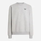 Bluzy męskie - Bluza bez kaptura męska Reebok Kai Small Logo Crewneck Swe 100240742 L Jasnoszara (1200175387091). Bluzy bez kaptura męskie - miniaturka - grafika 1