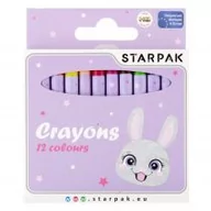 Przybory szkolne - Kredki woskowe 12 kolorów Rabbit STARPAK 536297 - miniaturka - grafika 1