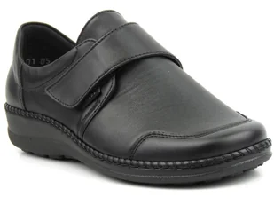 Półbuty damskie o podwyższonej tęgości K - AXEL KOSELA 1705/9705, czarne - Półbuty damskie - miniaturka - grafika 1