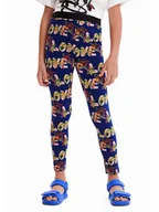 Legginsy - Desigual Legginsy 23SGKK03 Granatowy Slim Fit - miniaturka - grafika 1